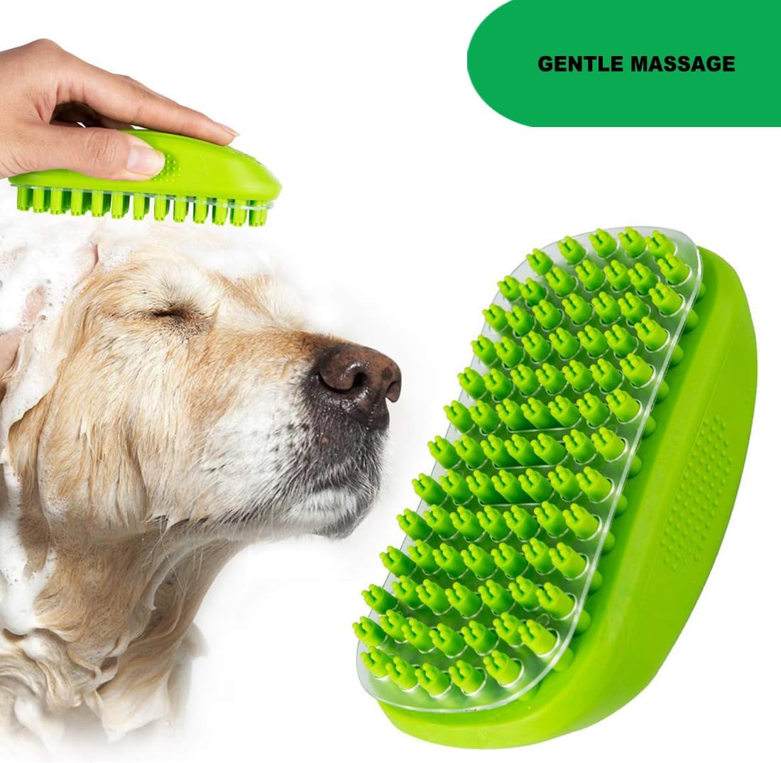 Get Fluffy with Our Rubber Curry Brush: The Ultimate Massage & Grooming Tool for Your Furry Bestie!