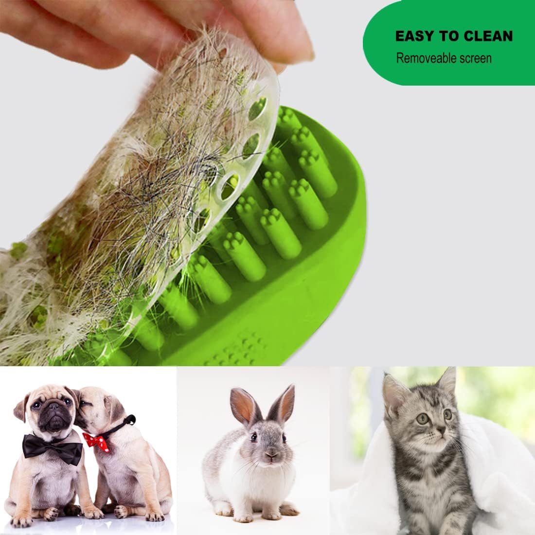 Get Fluffy with Our Rubber Curry Brush: The Ultimate Massage & Grooming Tool for Your Furry Bestie!