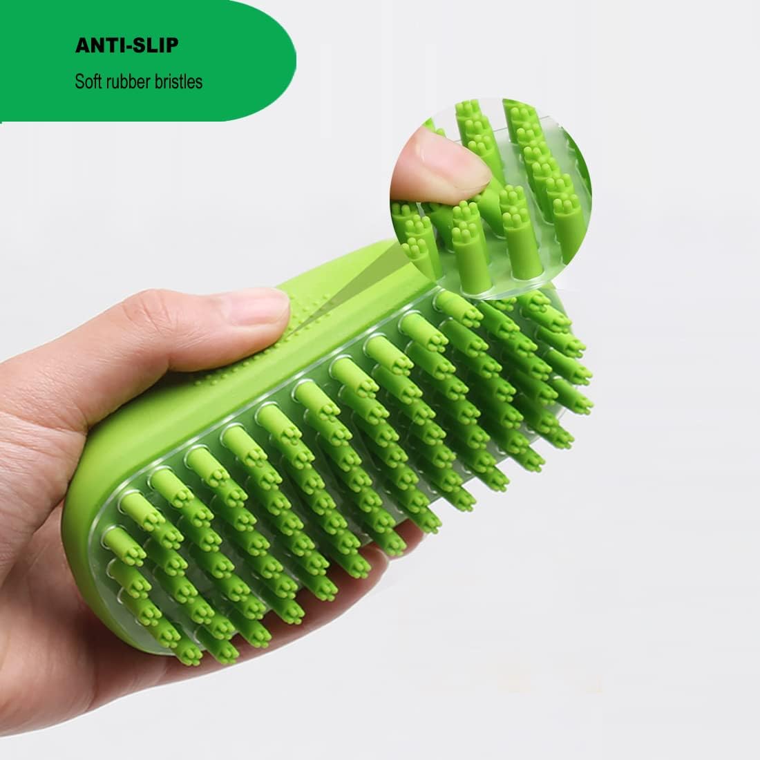 Get Fluffy with Our Rubber Curry Brush: The Ultimate Massage & Grooming Tool for Your Furry Bestie!
